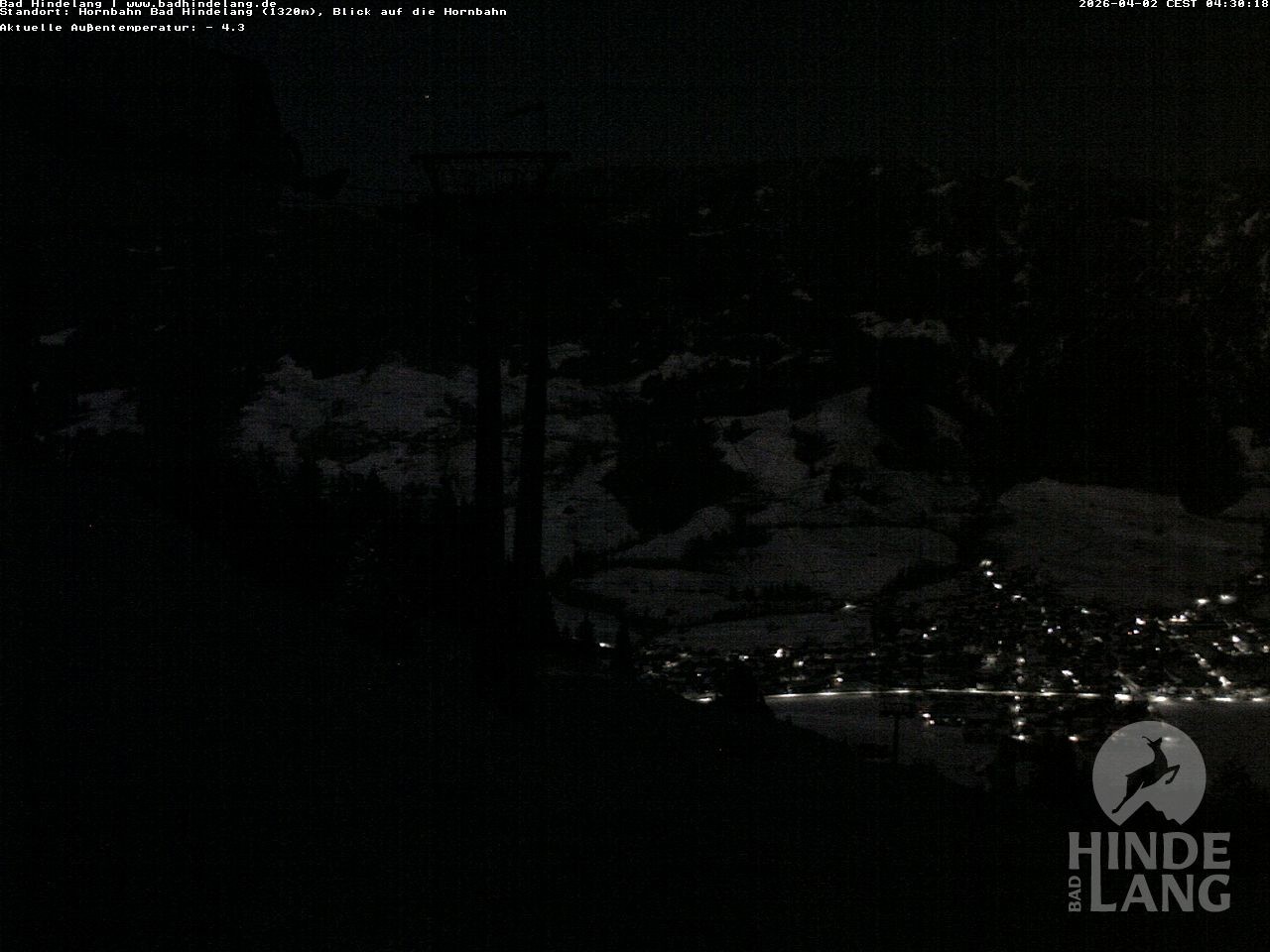 Archived image Webcam Mountain station Hornbahn