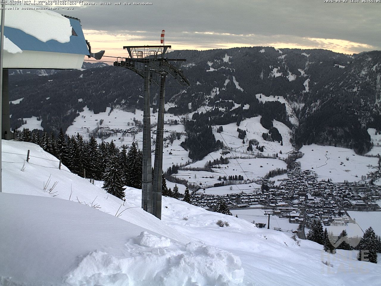 Archived image Webcam Mountain station Hornbahn