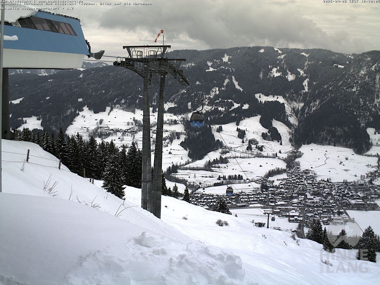 Archived image Webcam Mountain station Hornbahn