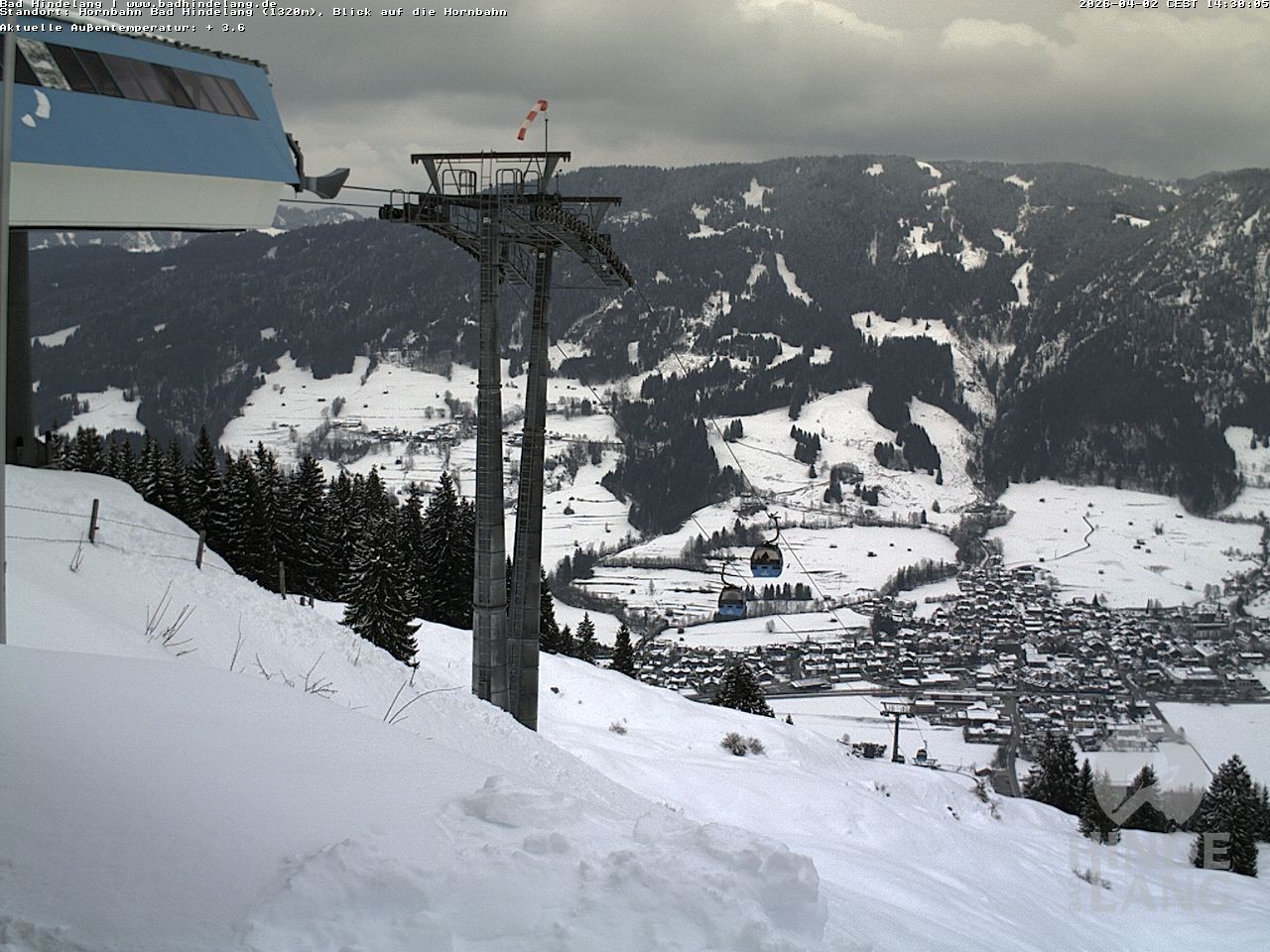 Archived image Webcam Mountain station Hornbahn