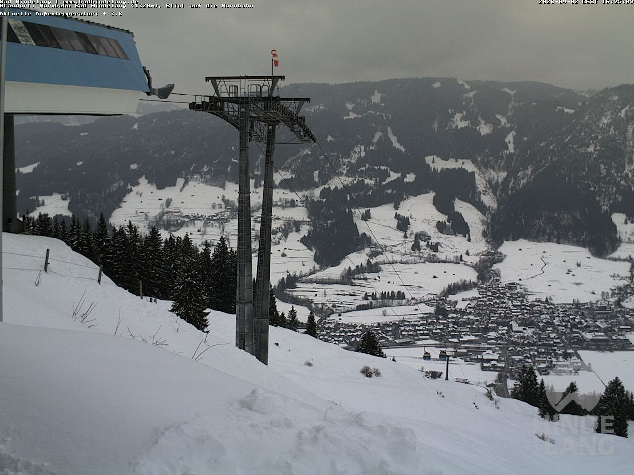 Archived image Webcam Mountain station Hornbahn