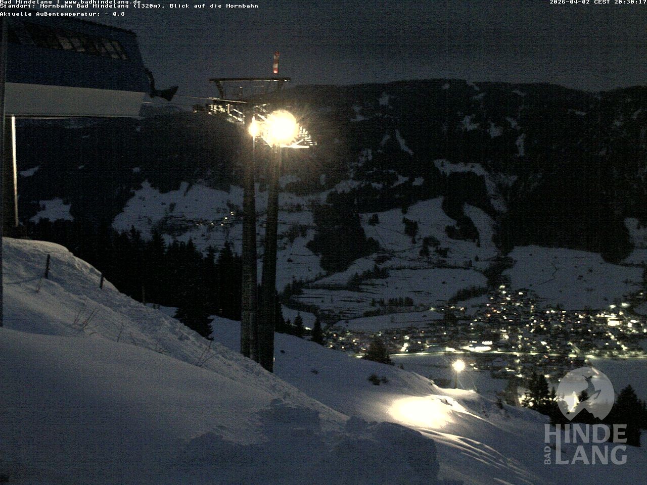 Archived image Webcam Mountain station Hornbahn