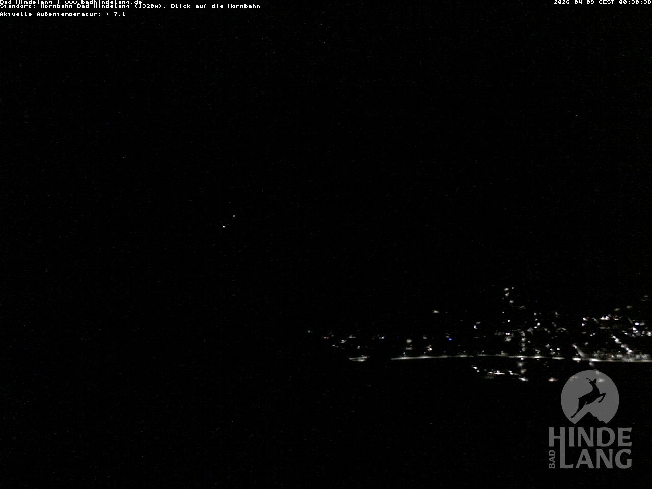 Archiv Foto Webcam Aussicht auf Bad Hindelang von der Hornbahn Bergstation