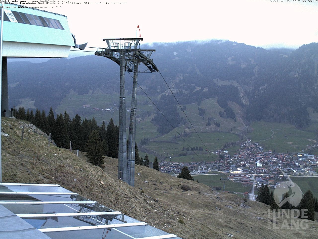 Archiv Foto Webcam Aussicht auf Bad Hindelang von der Hornbahn Bergstation