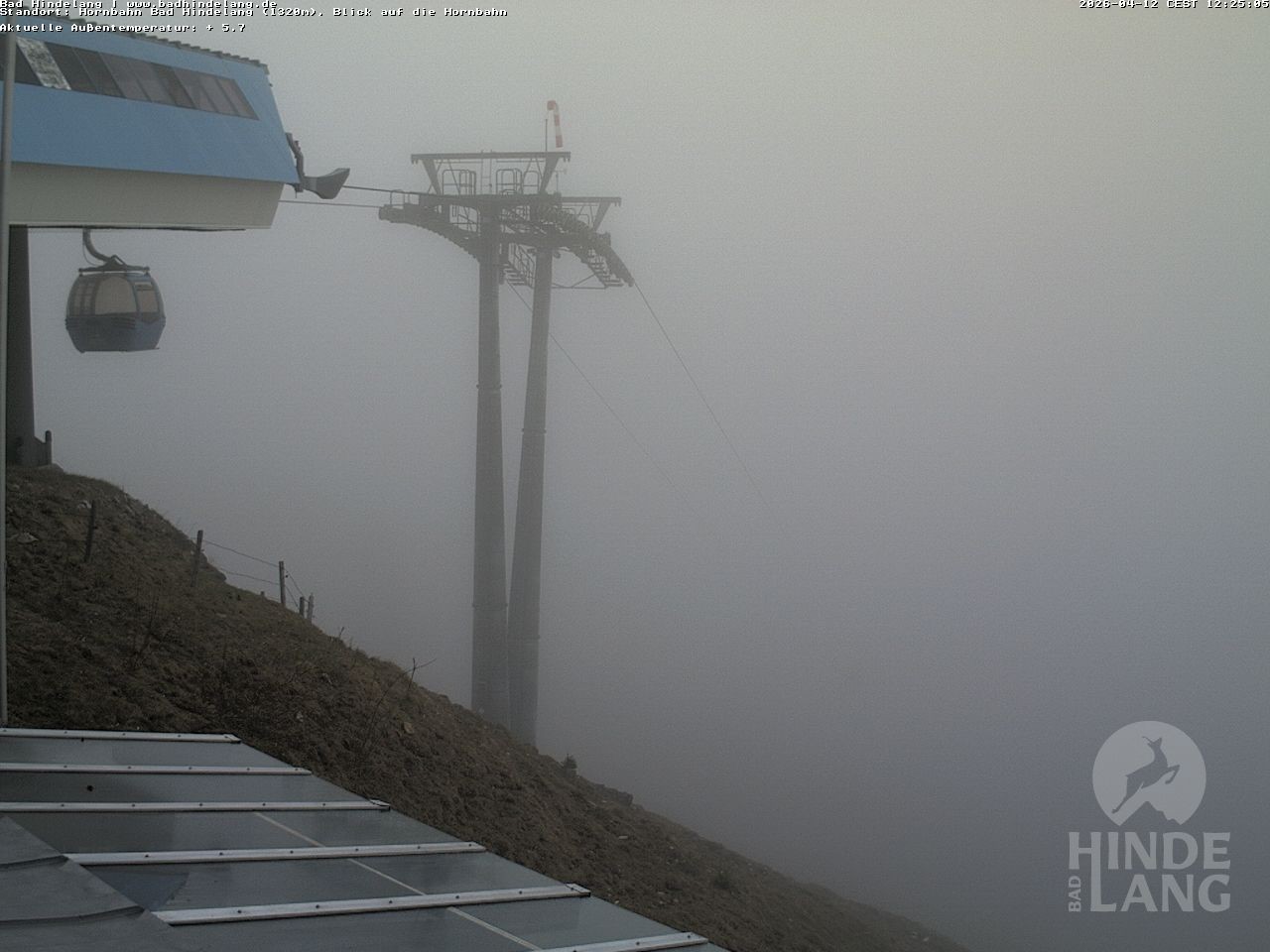 Archiv Foto Webcam Aussicht auf Bad Hindelang von der Hornbahn Bergstation