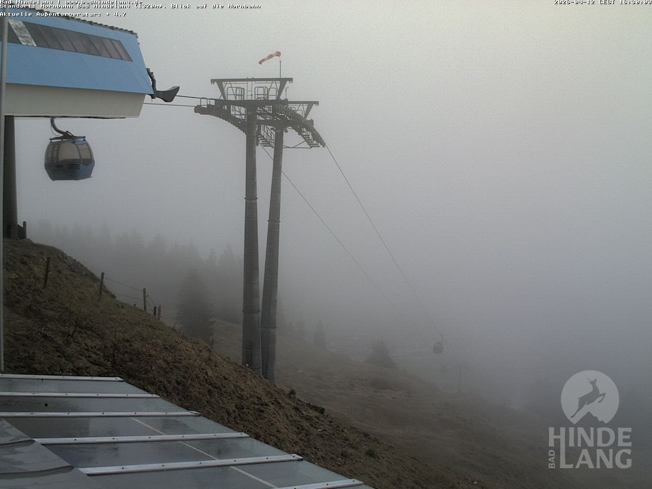 Archived image Webcam Mountain station Hornbahn