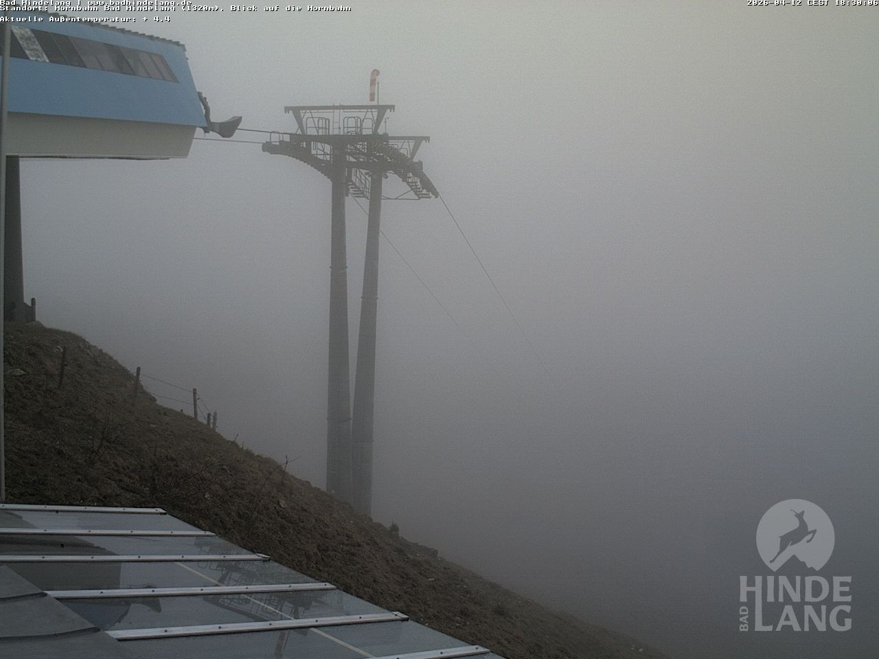 Archived image Webcam Mountain station Hornbahn
