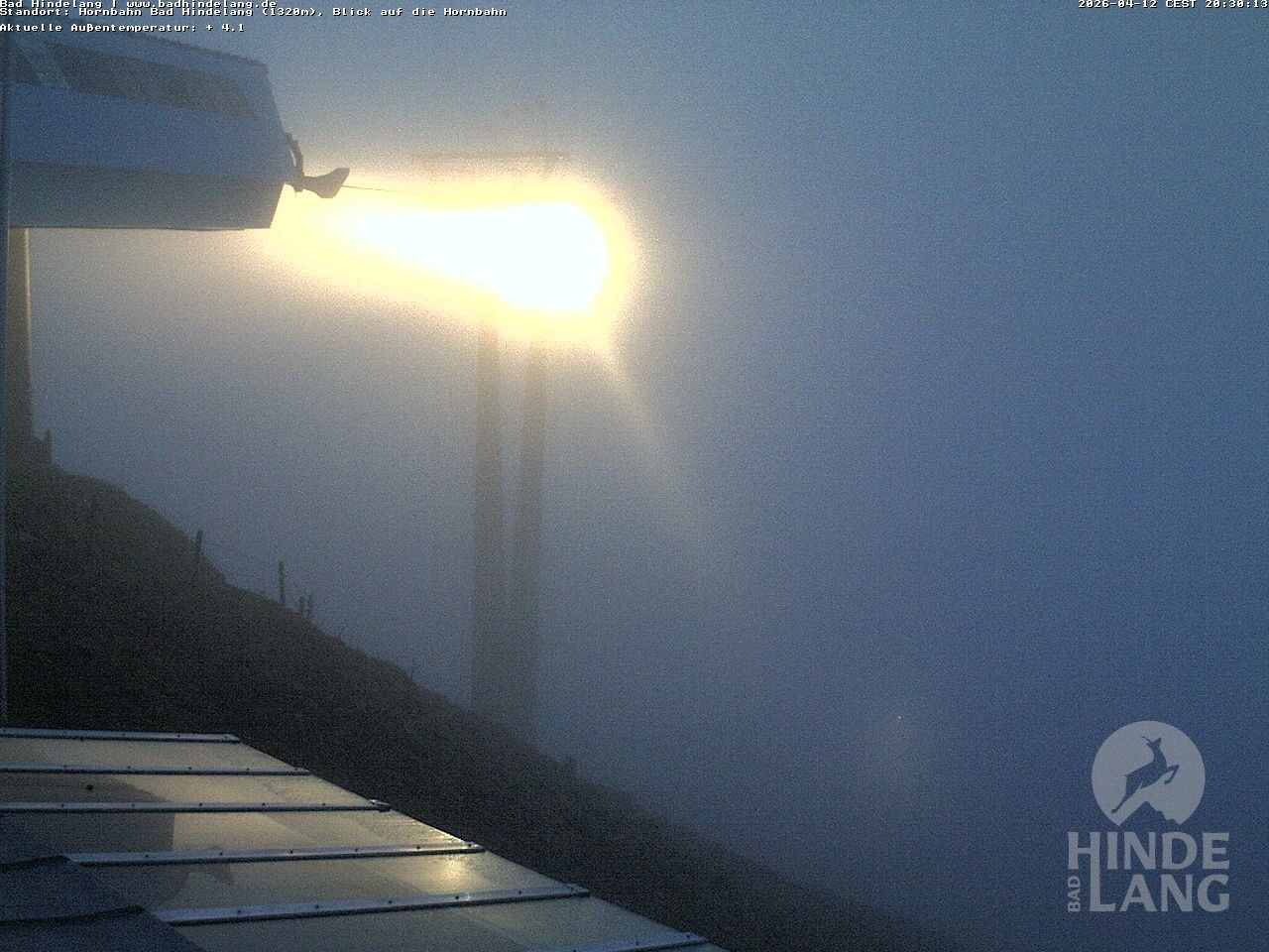 Archived image Webcam Mountain station Hornbahn