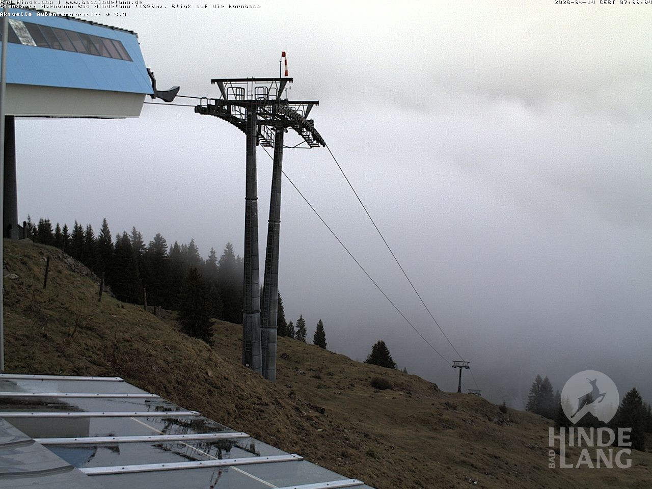 Archiv Foto Webcam Aussicht auf Bad Hindelang von der Hornbahn Bergstation
