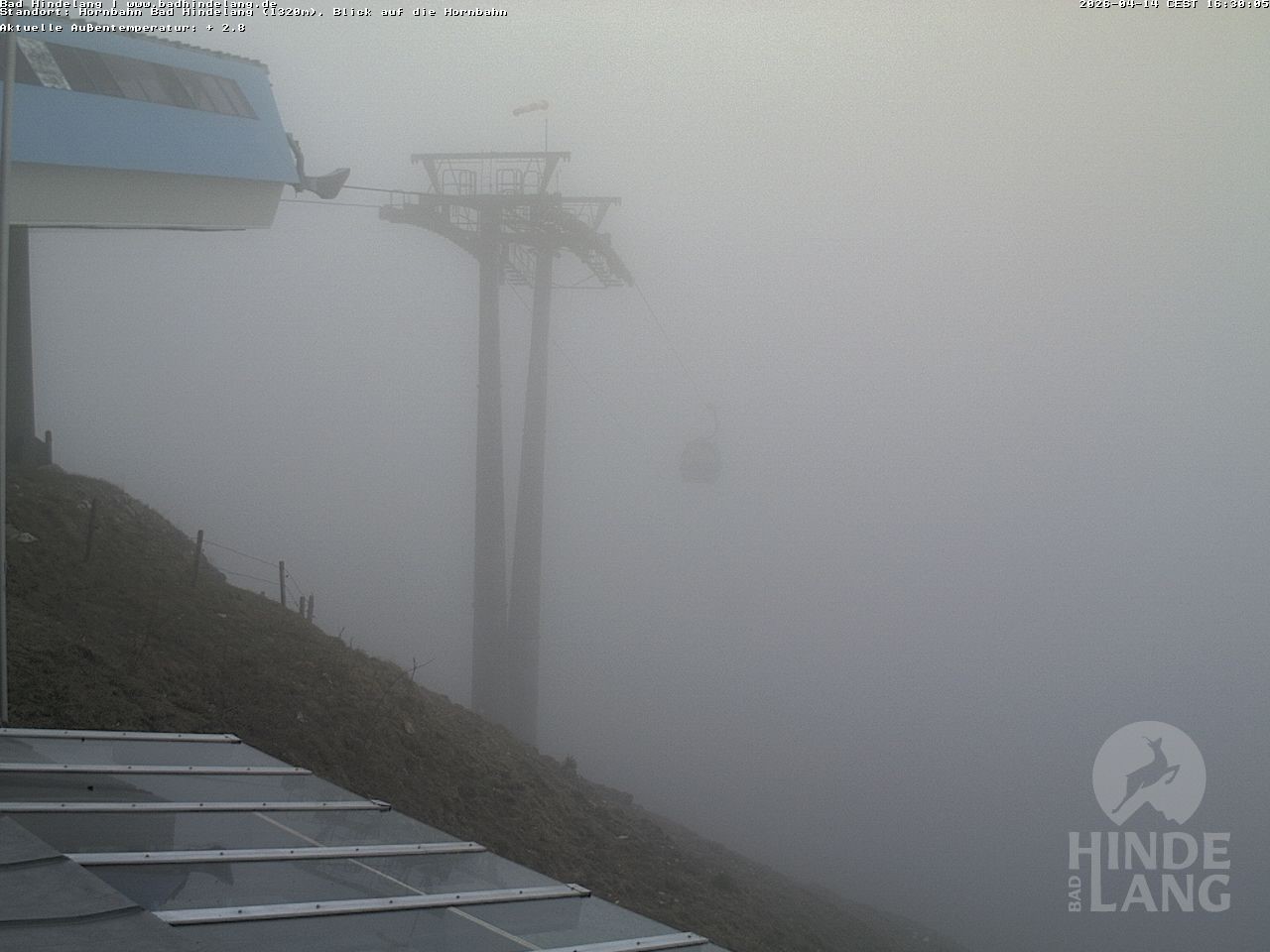 Archiv Foto Webcam Aussicht auf Bad Hindelang von der Hornbahn Bergstation