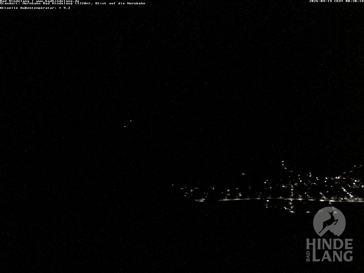 Archiv Foto Webcam Aussicht auf Bad Hindelang von der Hornbahn Bergstation