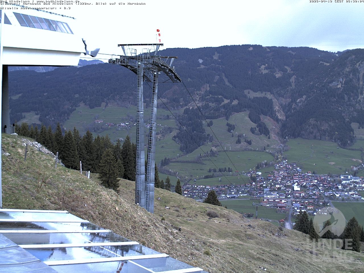 Archiv Foto Webcam Aussicht auf Bad Hindelang von der Hornbahn Bergstation