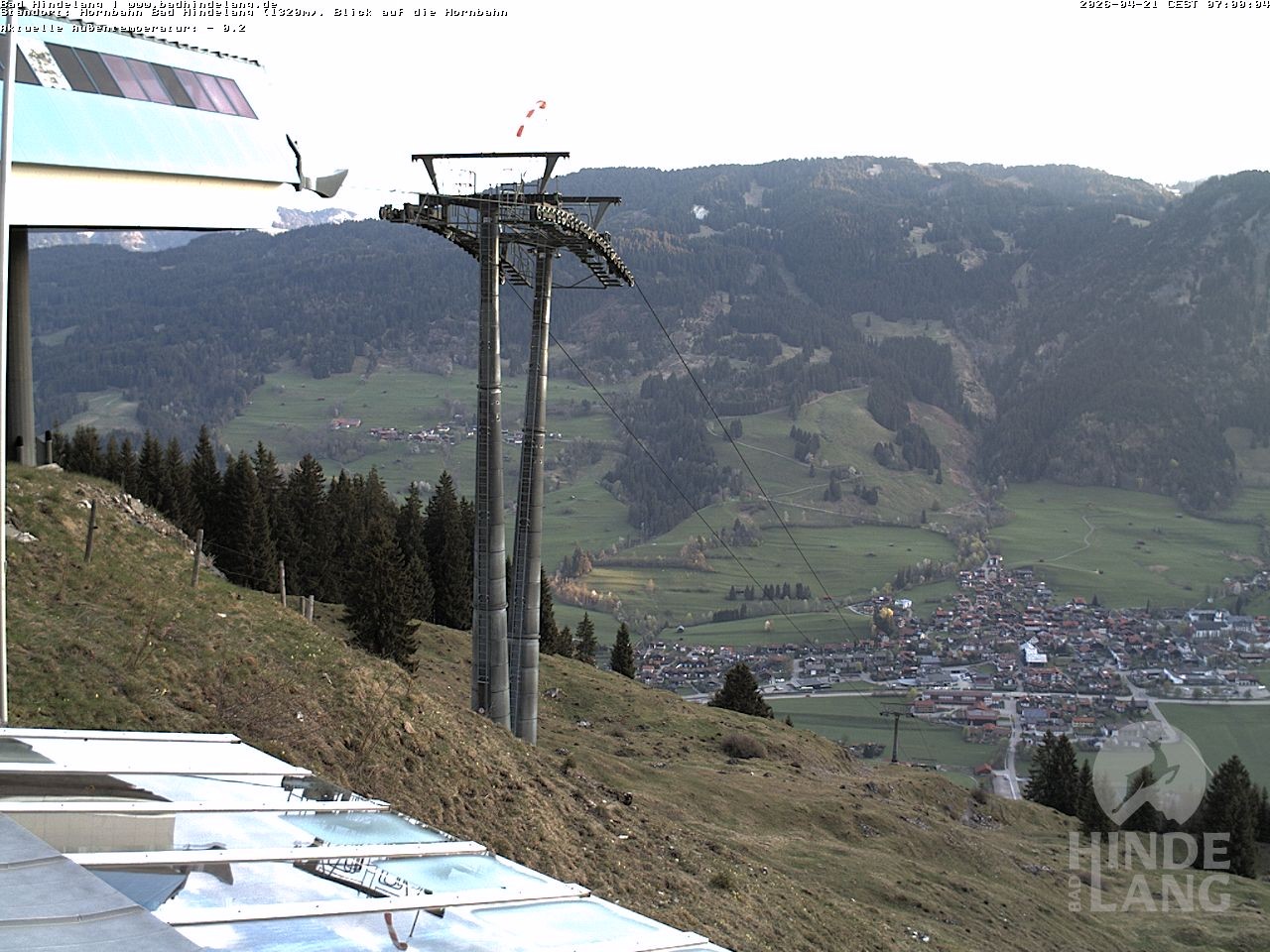Archived image Webcam Mountain station Hornbahn