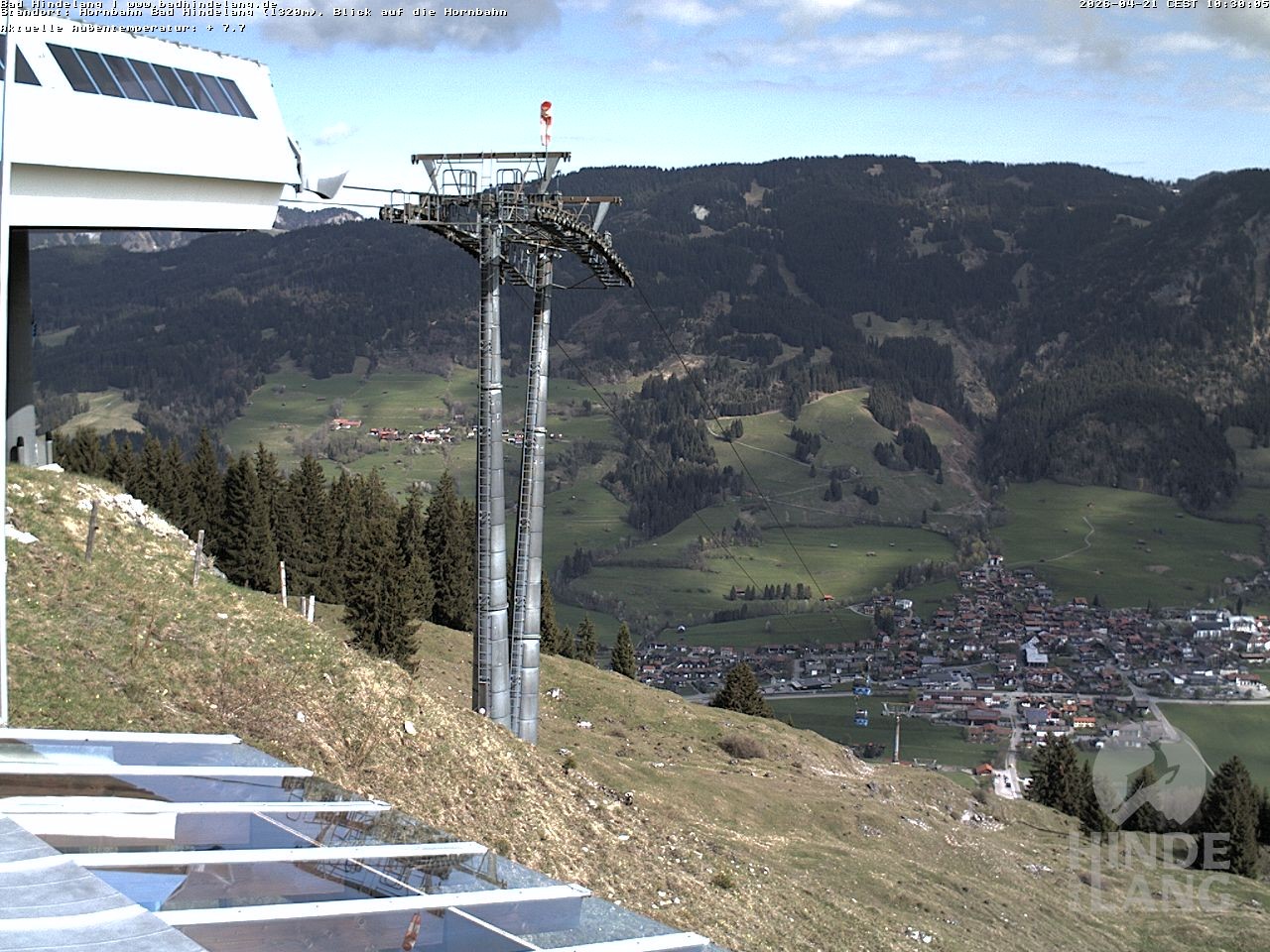 Archived image Webcam Mountain station Hornbahn
