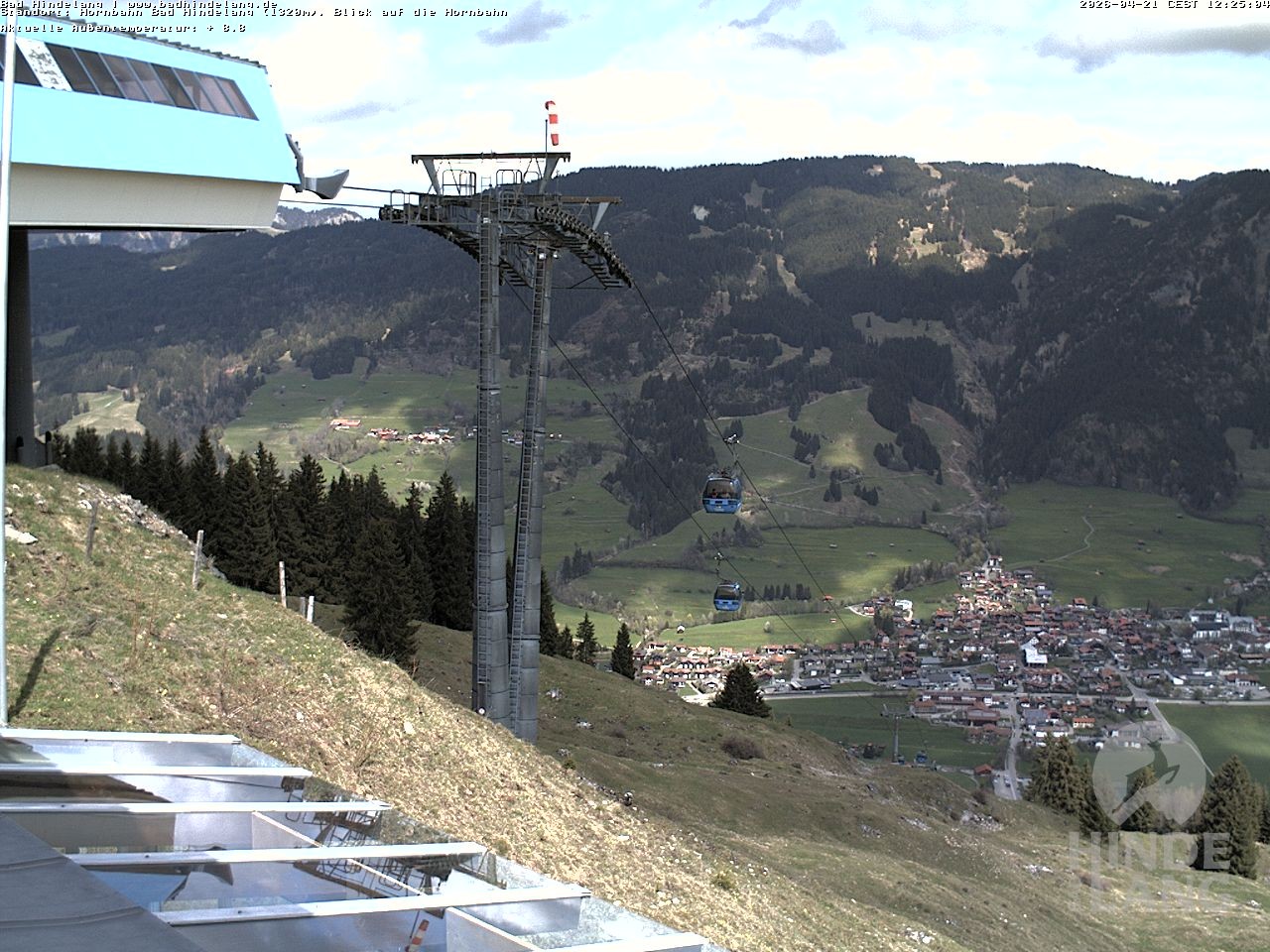 Archived image Webcam Mountain station Hornbahn