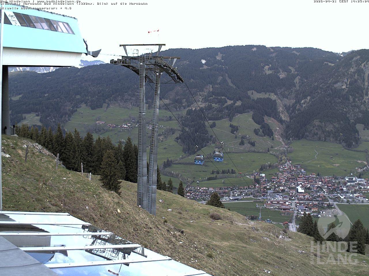 Archived image Webcam Mountain station Hornbahn