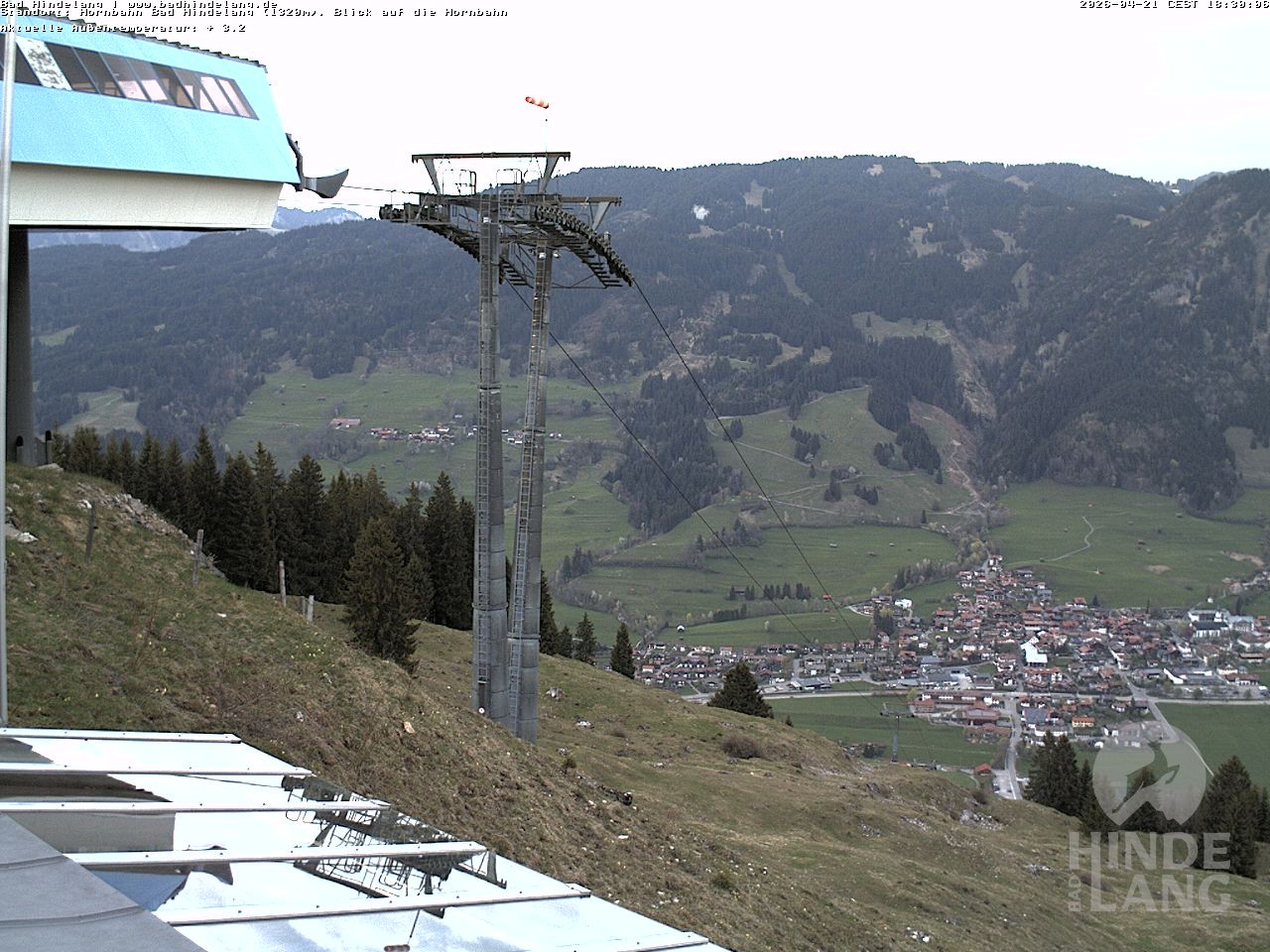 Archived image Webcam Mountain station Hornbahn