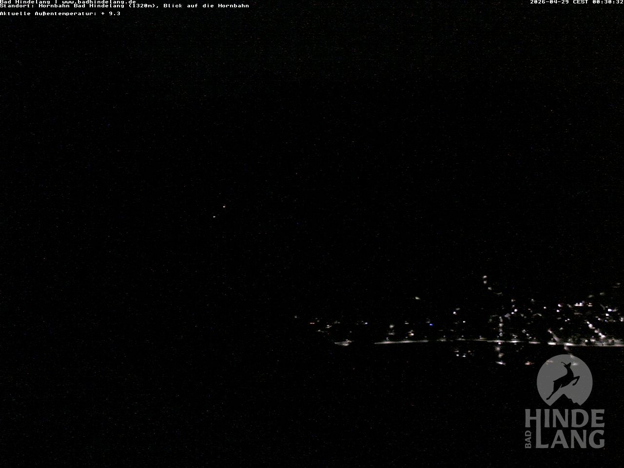 Archiv Foto Webcam Aussicht auf Bad Hindelang von der Hornbahn Bergstation