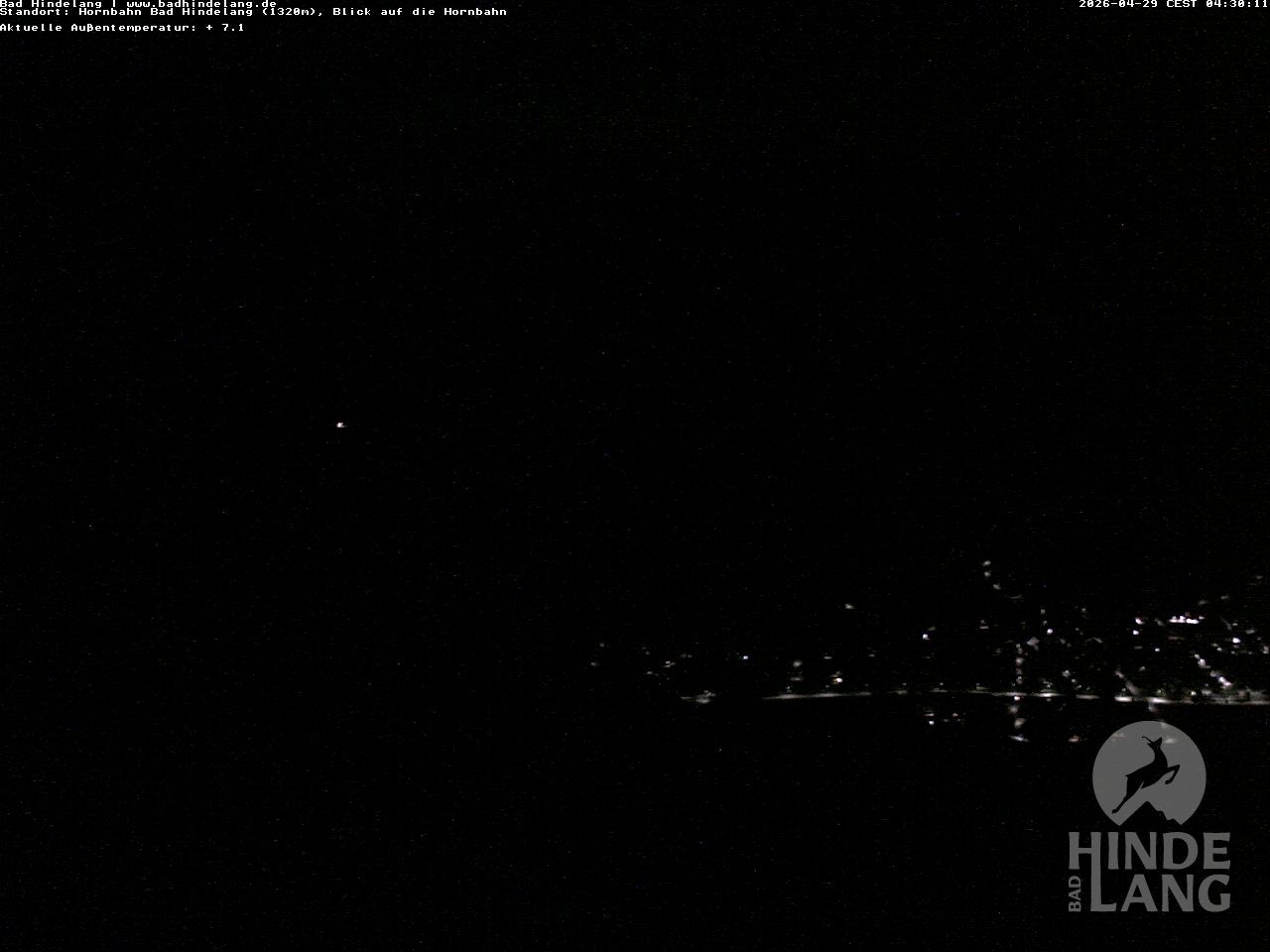 Archiv Foto Webcam Aussicht auf Bad Hindelang von der Hornbahn Bergstation