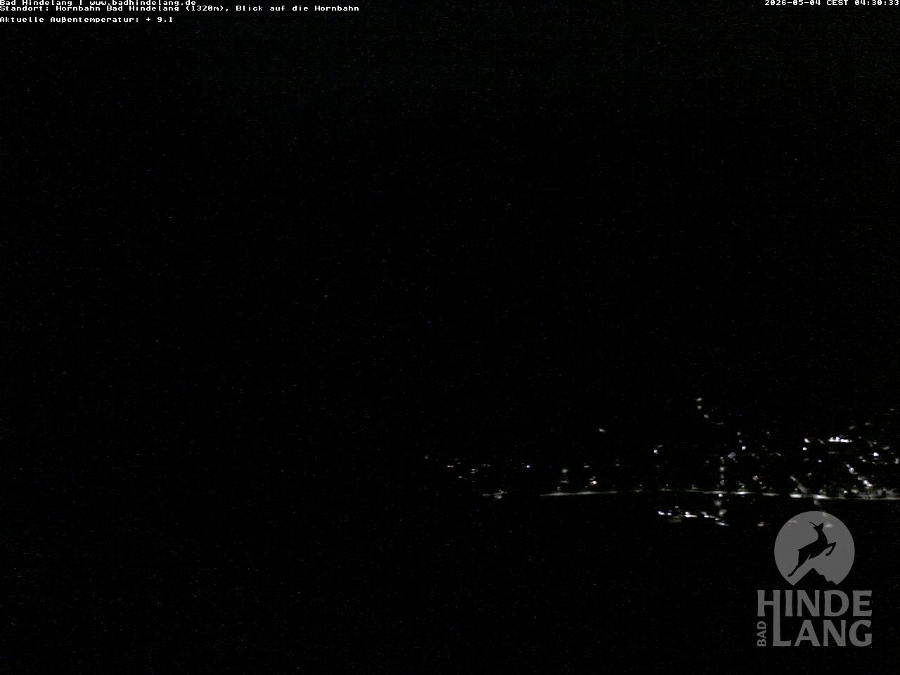 Archiv Foto Webcam Aussicht auf Bad Hindelang von der Hornbahn Bergstation