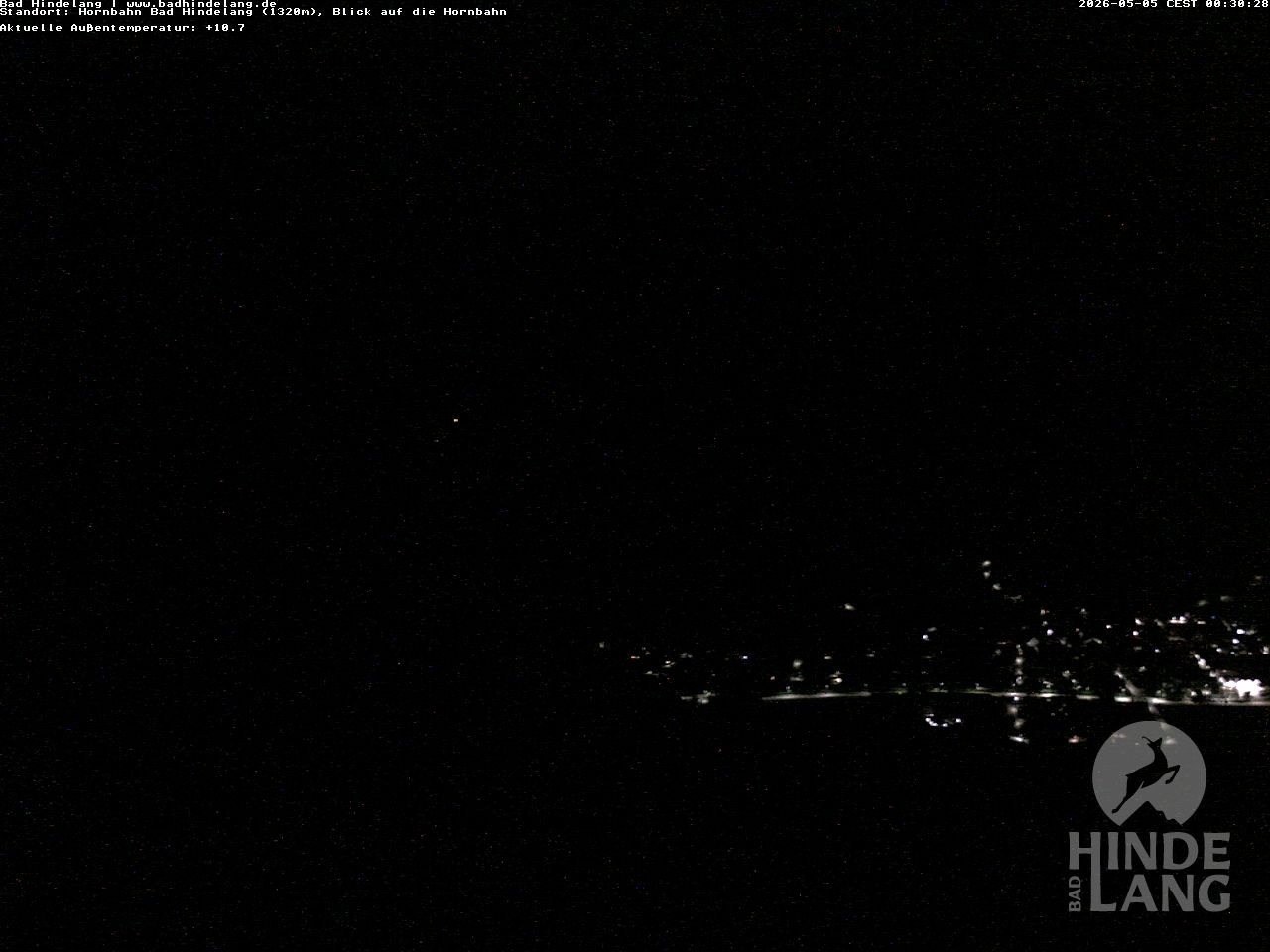 Archived image Webcam Mountain station Hornbahn