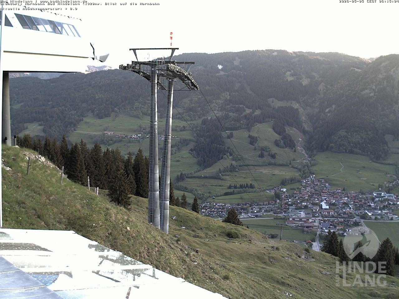 Archived image Webcam Mountain station Hornbahn
