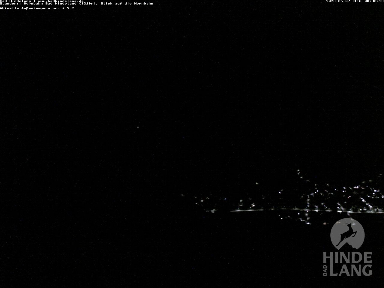 Archiv Foto Webcam Aussicht auf Bad Hindelang von der Hornbahn Bergstation