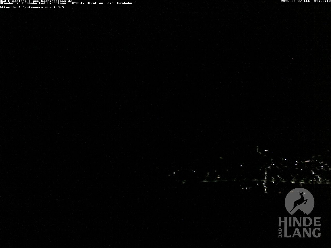 Archiv Foto Webcam Aussicht auf Bad Hindelang von der Hornbahn Bergstation