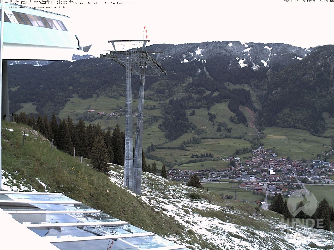 Archived image Webcam Mountain station Hornbahn