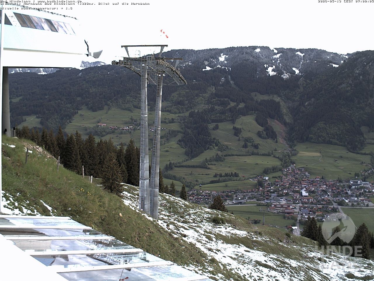 Archived image Webcam Mountain station Hornbahn