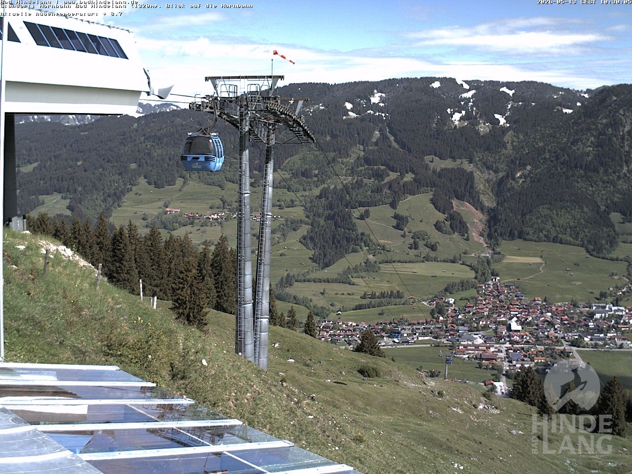 Archived image Webcam Mountain station Hornbahn