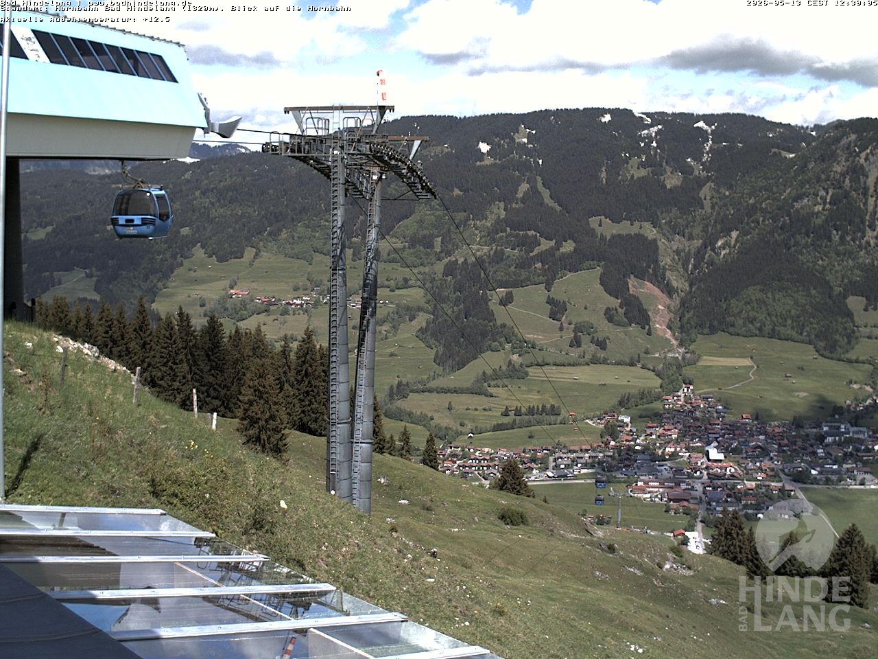 Archived image Webcam Mountain station Hornbahn
