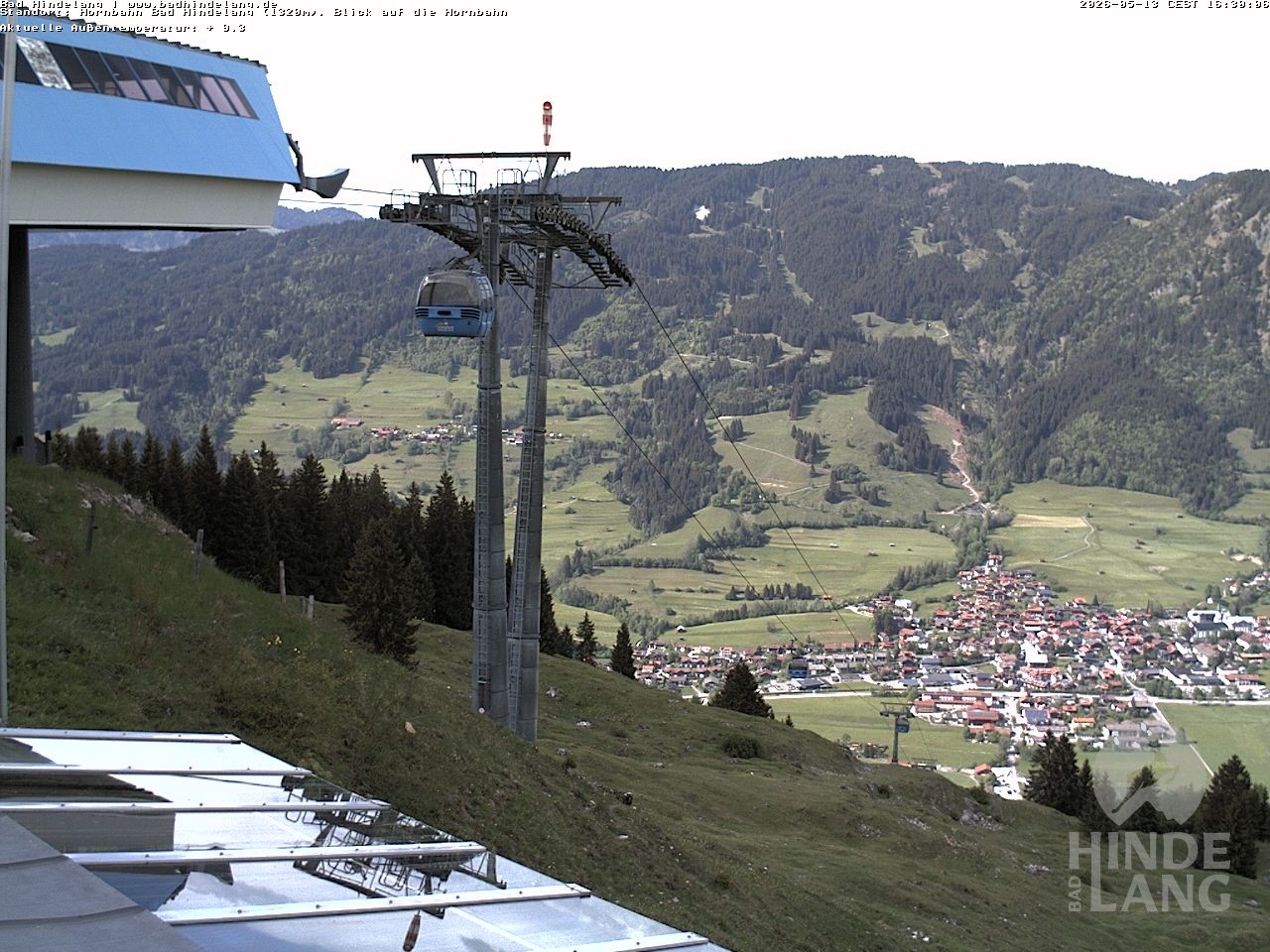 Archived image Webcam Mountain station Hornbahn
