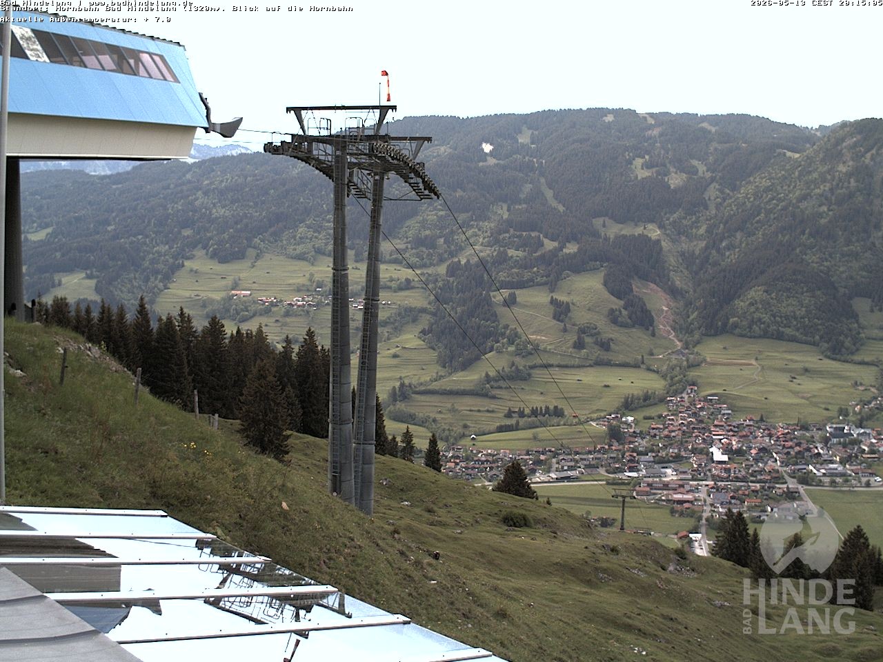 Archived image Webcam Mountain station Hornbahn