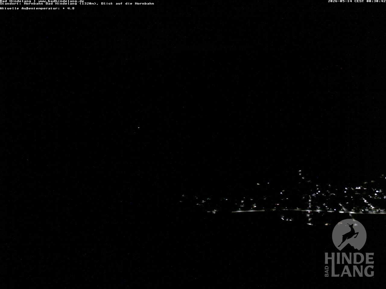 Archiv Foto Webcam Aussicht auf Bad Hindelang von der Hornbahn Bergstation