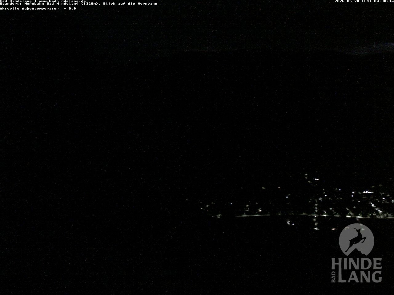 Archiv Foto Webcam Aussicht auf Bad Hindelang von der Hornbahn Bergstation