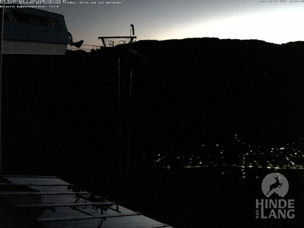 Archiv Foto Webcam Aussicht auf Bad Hindelang von der Hornbahn Bergstation