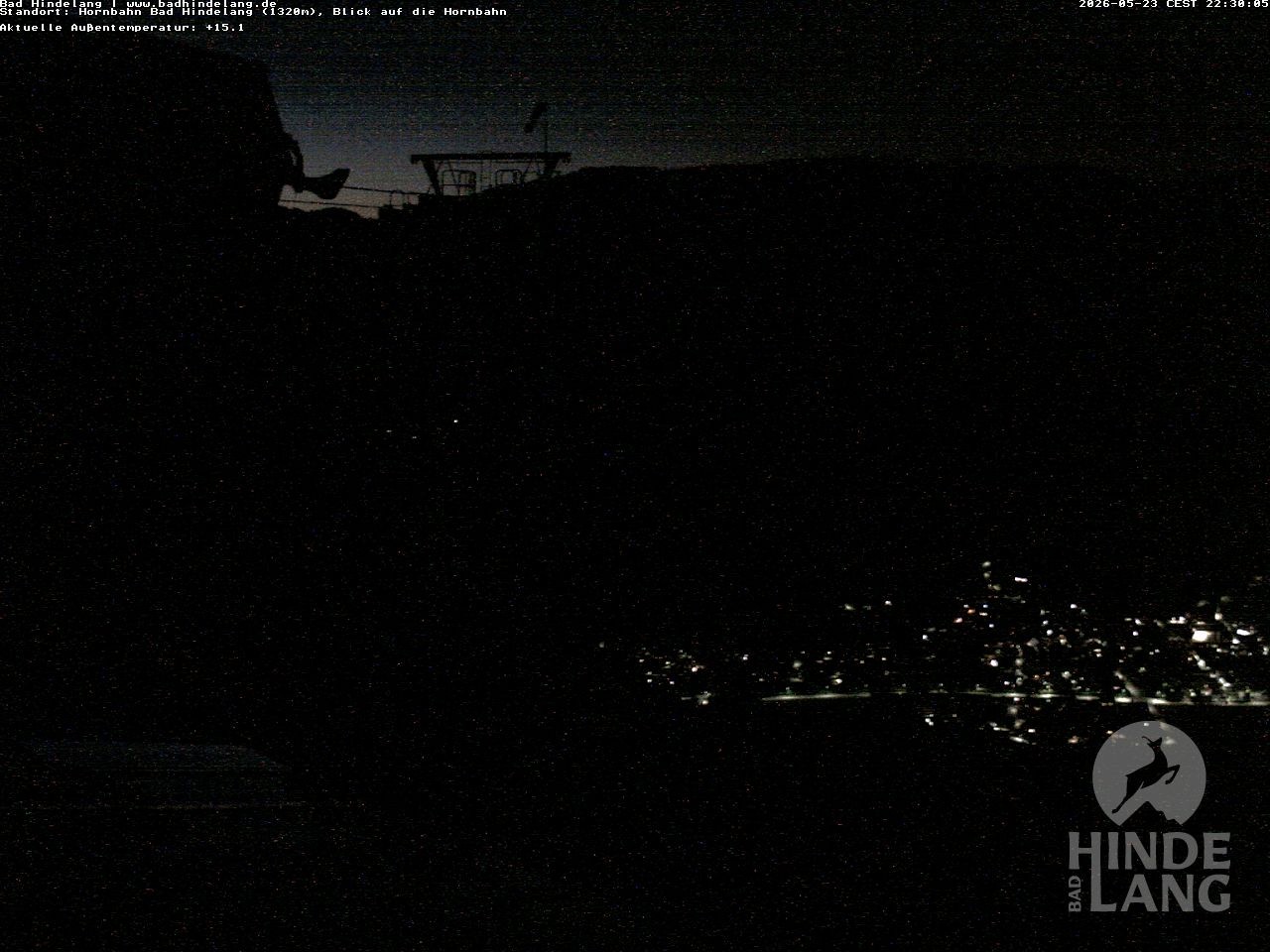 Archiv Foto Webcam Aussicht auf Bad Hindelang von der Hornbahn Bergstation