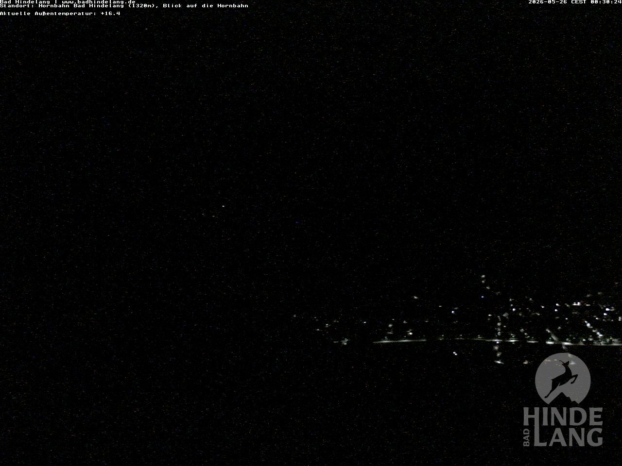 Archiv Foto Webcam Aussicht auf Bad Hindelang von der Hornbahn Bergstation