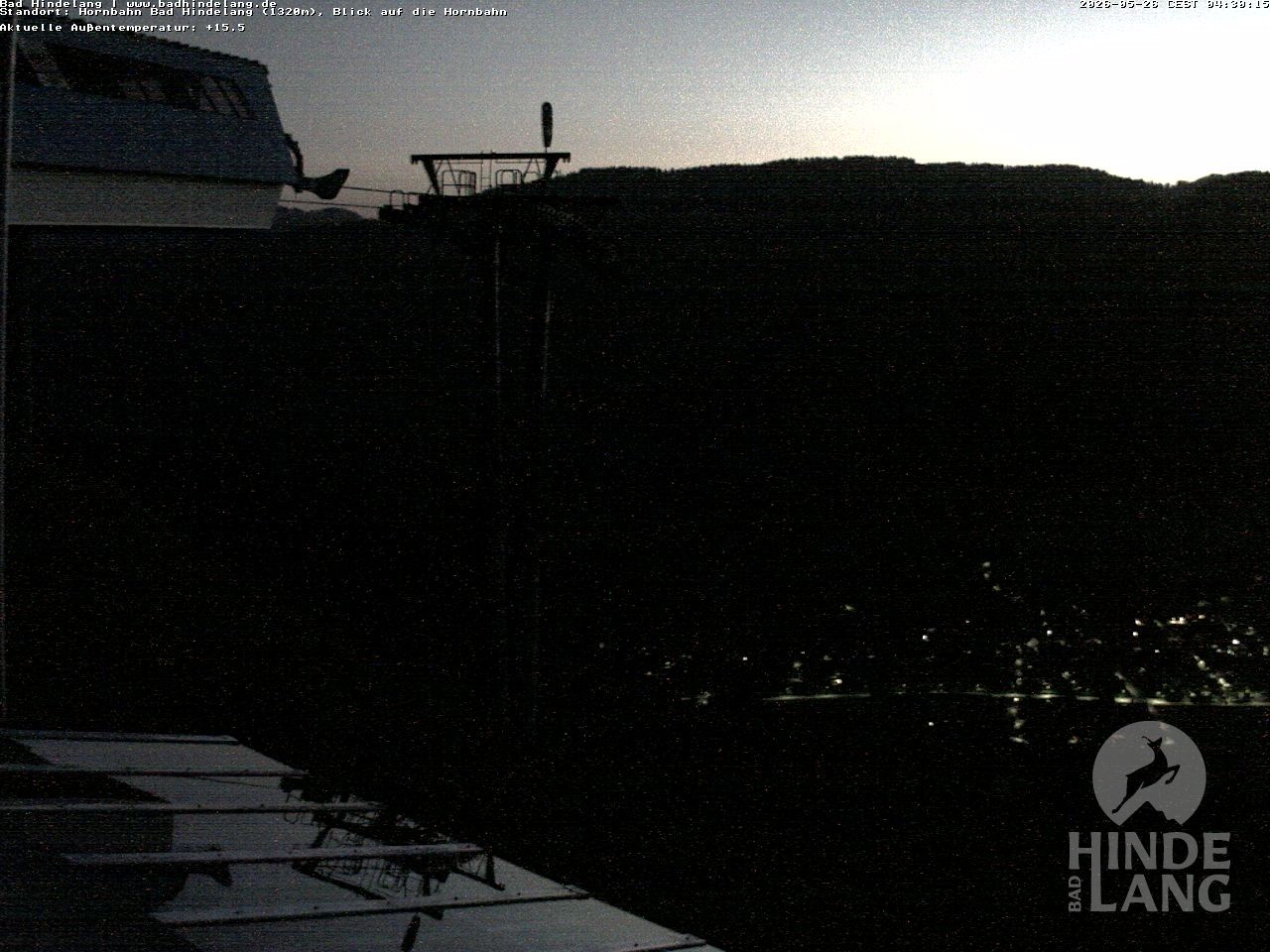 Archiv Foto Webcam Aussicht auf Bad Hindelang von der Hornbahn Bergstation