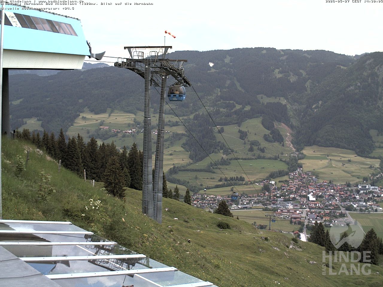 Archived image Webcam Mountain station Hornbahn
