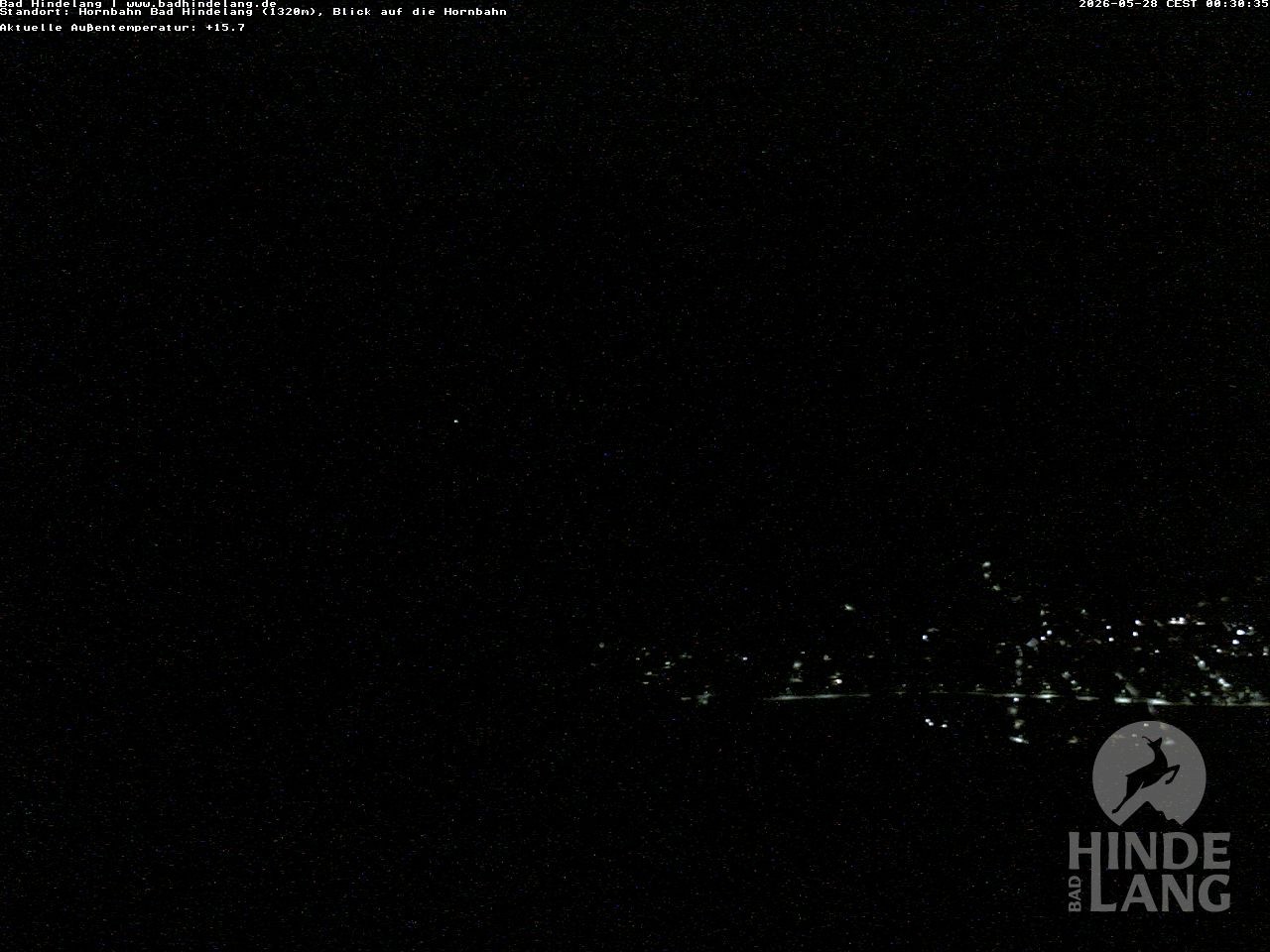 Archived image Webcam Mountain station Hornbahn