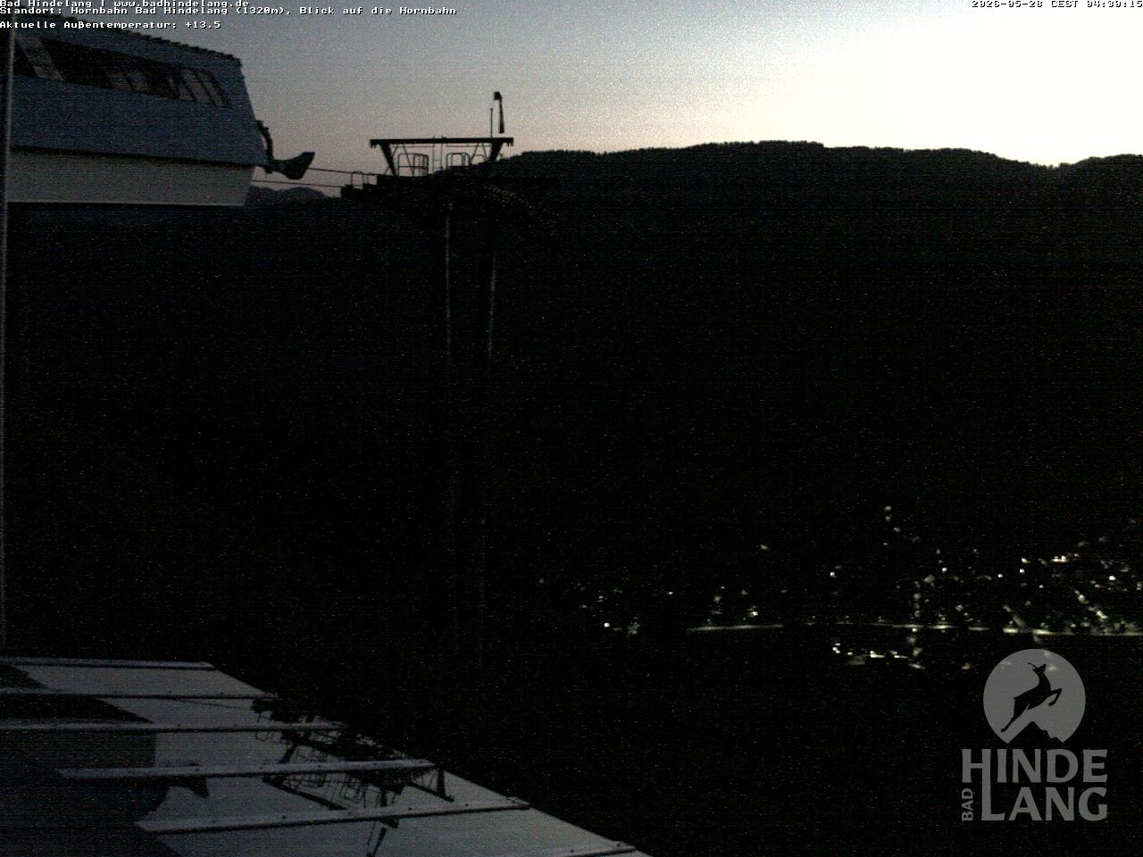 Archived image Webcam Mountain station Hornbahn