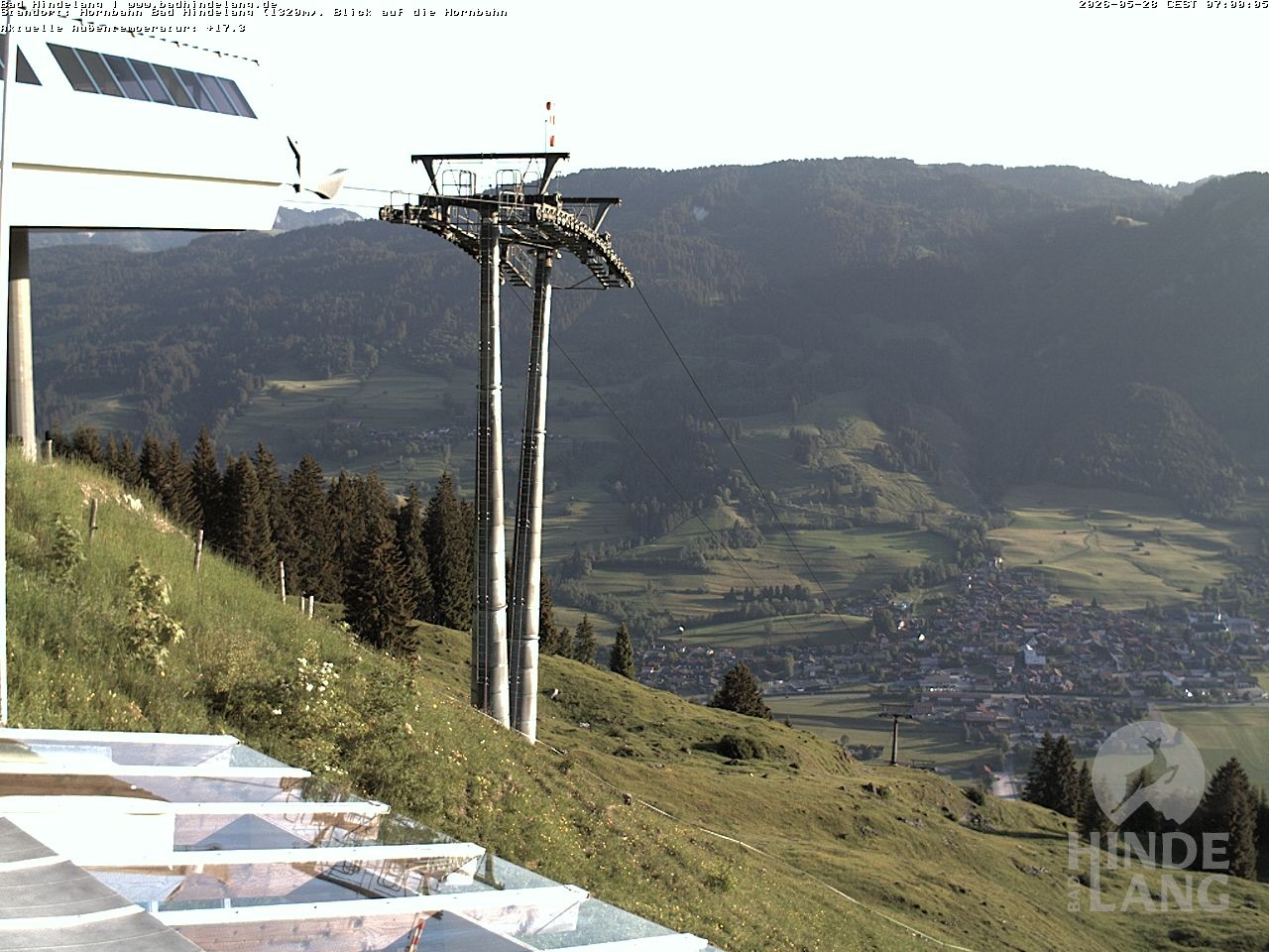 Archived image Webcam Mountain station Hornbahn