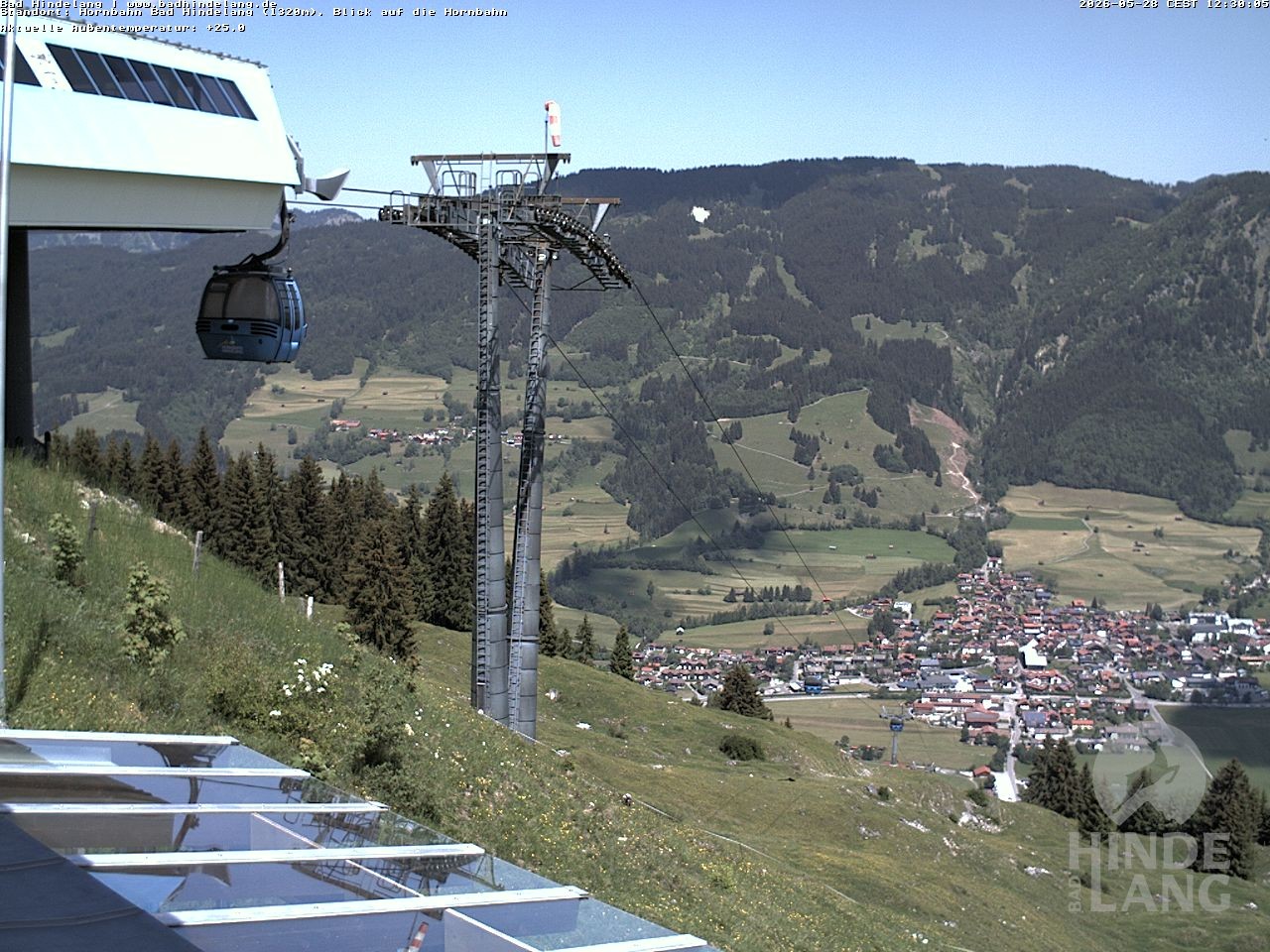Archived image Webcam Mountain station Hornbahn