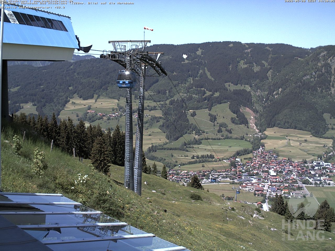 Archived image Webcam Mountain station Hornbahn