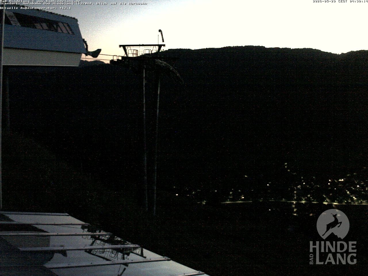 Archiv Foto Webcam Aussicht auf Bad Hindelang von der Hornbahn Bergstation