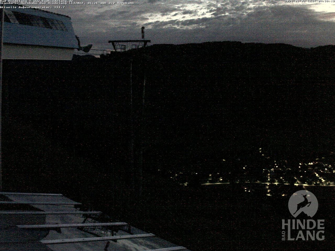 Archiv Foto Webcam Aussicht auf Bad Hindelang von der Hornbahn Bergstation