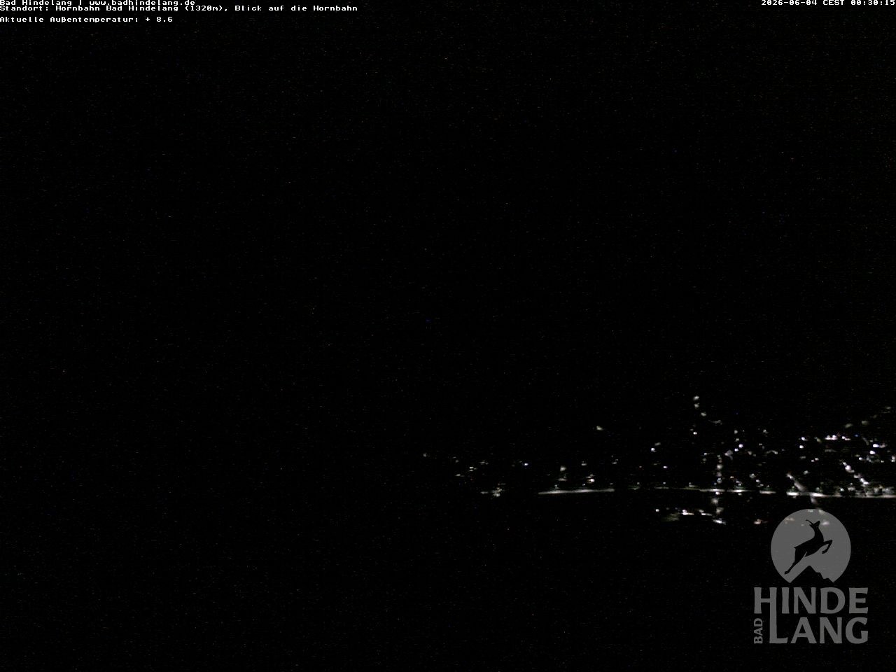 Archiv Foto Webcam Aussicht auf Bad Hindelang von der Hornbahn Bergstation