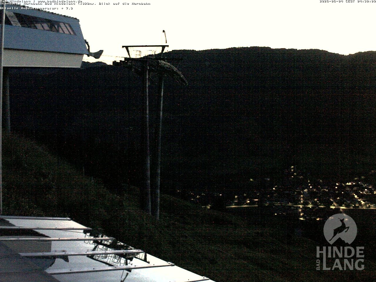 Archiv Foto Webcam Aussicht auf Bad Hindelang von der Hornbahn Bergstation